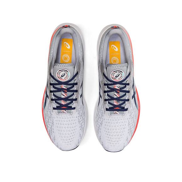 Asics Dynablast 2 Shoes Men\'s Gray Blue Low Top Athletic Running Sneakers 12.5